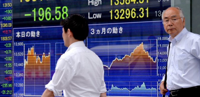 Asia shares creep above 2 month lows, but growth, US policy risks weigh