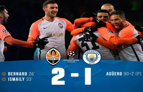 Shakhtar beat Manchester City to reach the last 16 of UCL