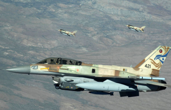 F-16 fighter jet of the Israeli defense forces crashes after Syrian fire