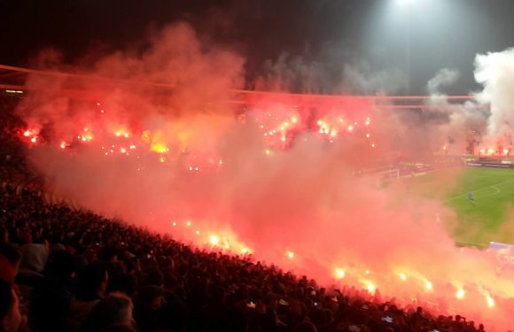 Europa League: Stands set on fire with flares as CSKA Moscow took on Red Star Belgrade