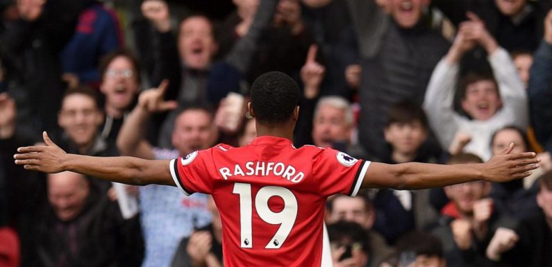 Rashford scores twice as United beat rivals Liverpool