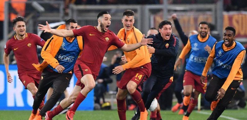 Roma pulls of an incredible comeback against Spanish giants Barcelona