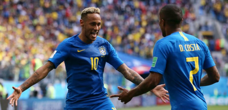 Brazil edge past Costa Rica in the dying minutes of the match