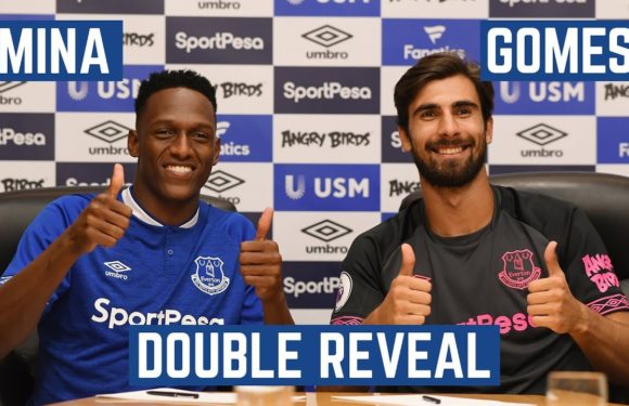 The Toffees sign Mina and Gomes from Barcelona