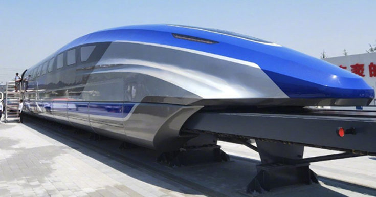 China reveals 600 kmph magnetic levitation train prototype